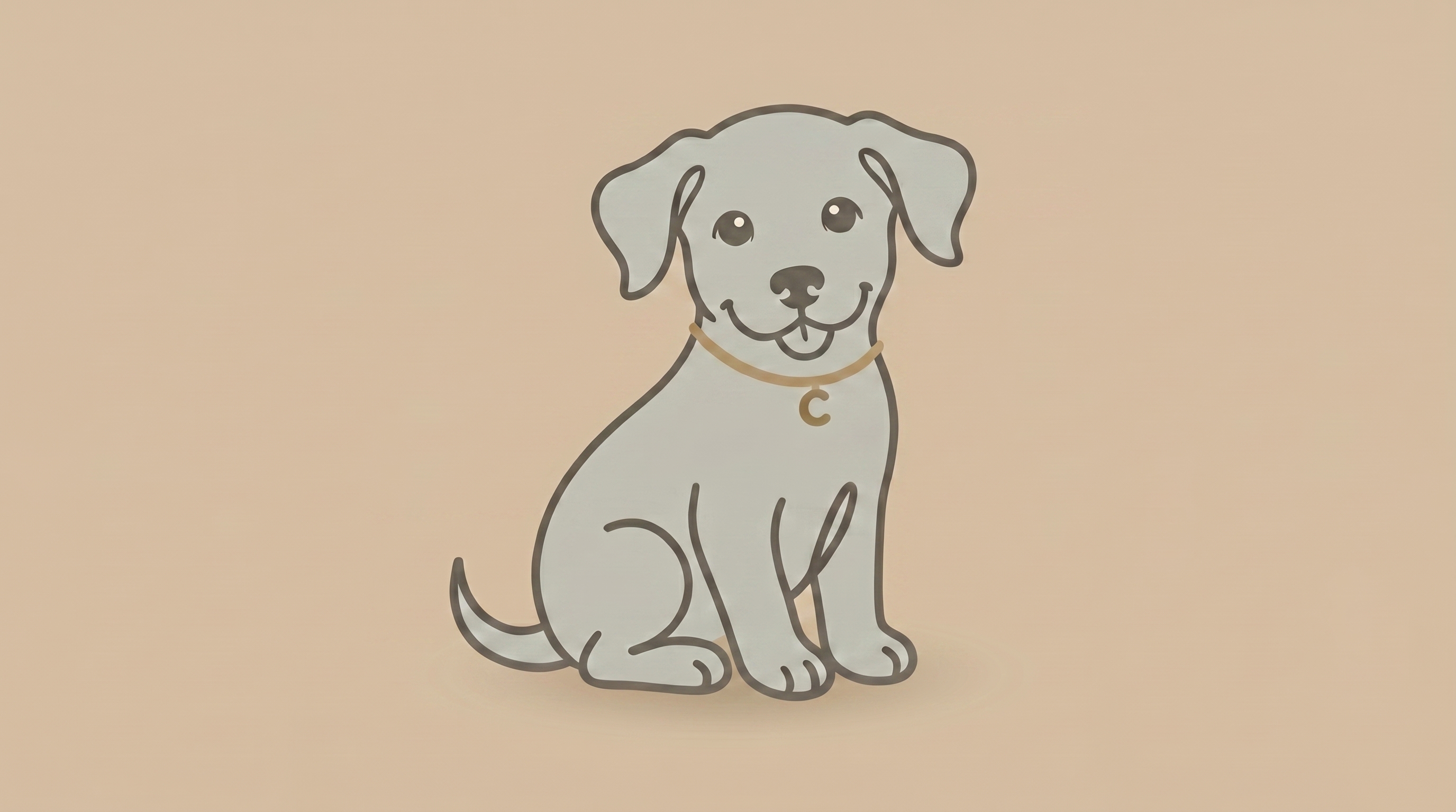 Illustration of a puppy